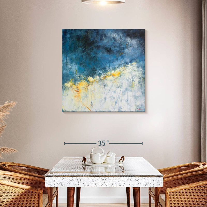 Avery Yellow Bloom, 36" H x 36" W