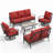 9-person Swivel Outdoor Conversation Set With Loveseat & Swivel Lounge Chairs-106872605