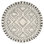 Tapis à poil long blanc cassé et gris anthracite à motif géométrique pour le salon, la chambre à coucher, la salle à manger, la chambre de bébé, le vestibule ou le couloir Adry