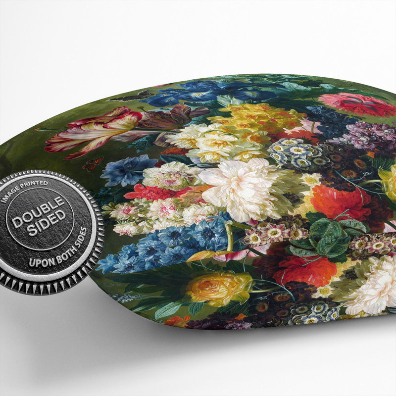 Still Life With Flowers Vol.1 Square Throw Cushion, 55cm H x 55cm W x 20cm D