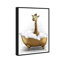 Bathtime Giraffe - Peinture sur toile-119891401-58873435-58873438