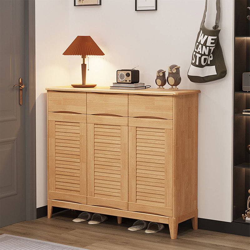 Rangement pour chaussures en bois manufacturé Burlywood