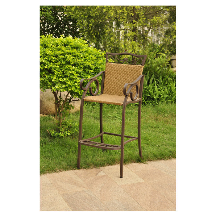 Arvi PVC Wicker Outdoor Stool