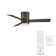Axis 3 - Blade Outdoor Smart Flush Mount Ceiling Fan with Remote Control and LED Light Kit Included, Works With Alexa and iOS / Android App