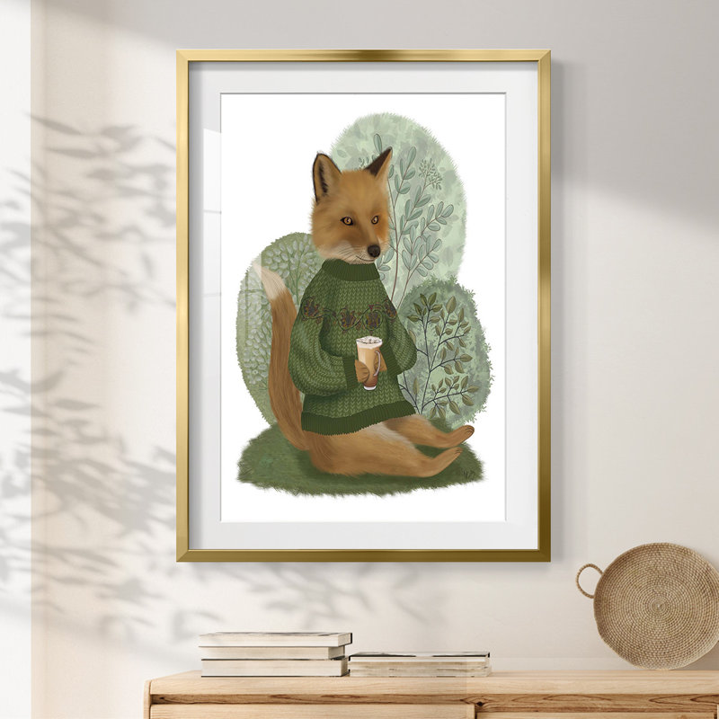 Toile tendue Golden Foliage I - galerie, H 28,5 po x l 20,5 po, Doré