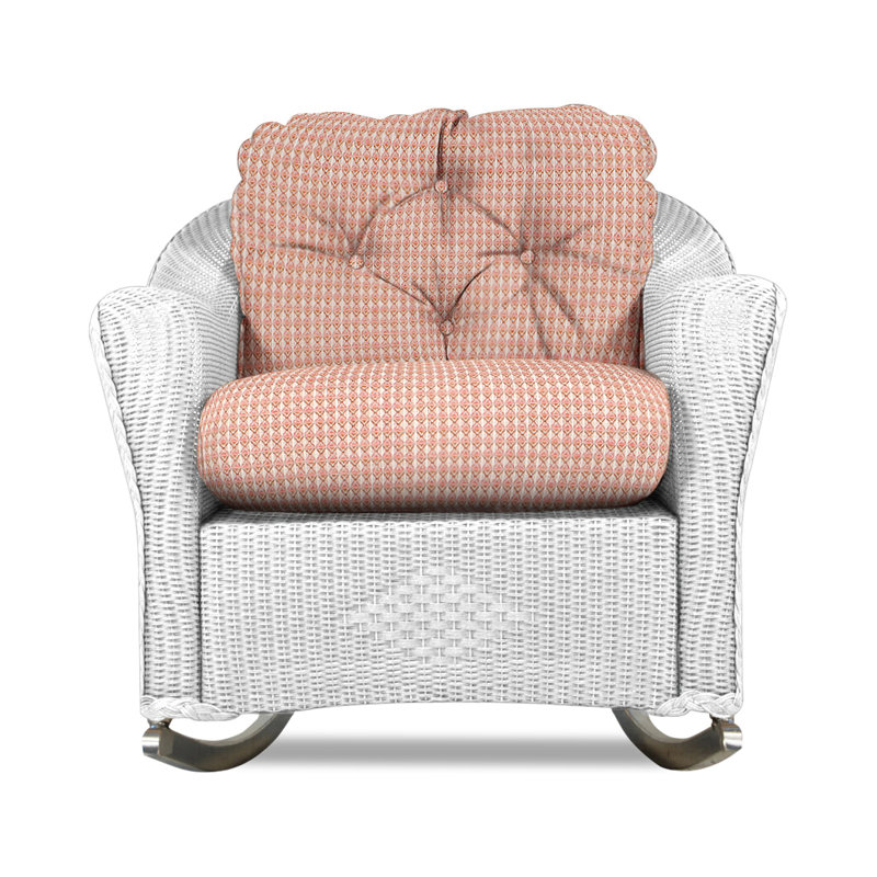 Reflections Outdoor Rocker Chair, Demo Stone, White