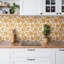 Baty 30cm x 30cm PVC Mosaic Tile in Yellow