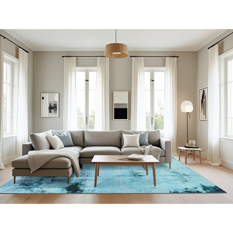Tapis abstrait moderne 2096, Rectangle 8 pi x 12 pi