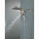 Hydrorain 5 Spray Dual Shower Head and Handheld Shower with Lumicoat and H2Okinetic 2.5 GPM