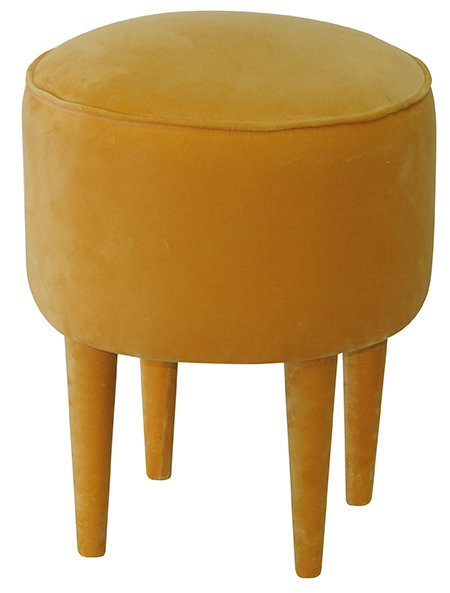 Solid + Manufactured Wood Accent Stool, Yellow