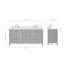 Ensemble de meuble-lavabo double 73 po Cambridge-1416528573