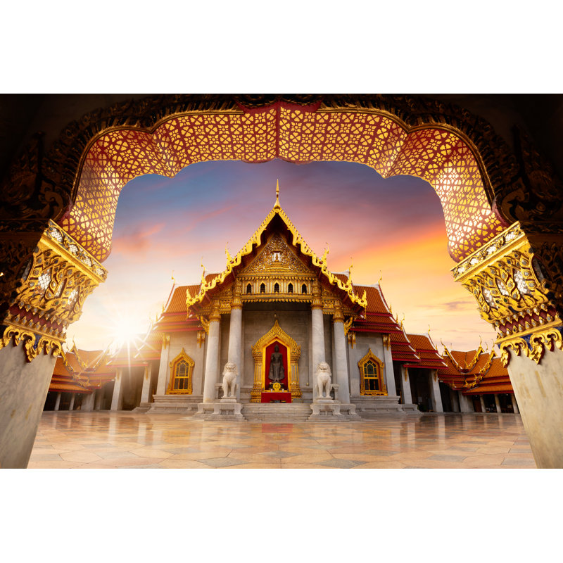Wat Benchamabopitr by Pat138241 - Wrapped Canvas Print, 30cm H x 46cm W