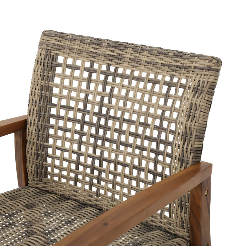 Fauteuil d'appoint moderne Cafe Ambiance, Noyer, Brun