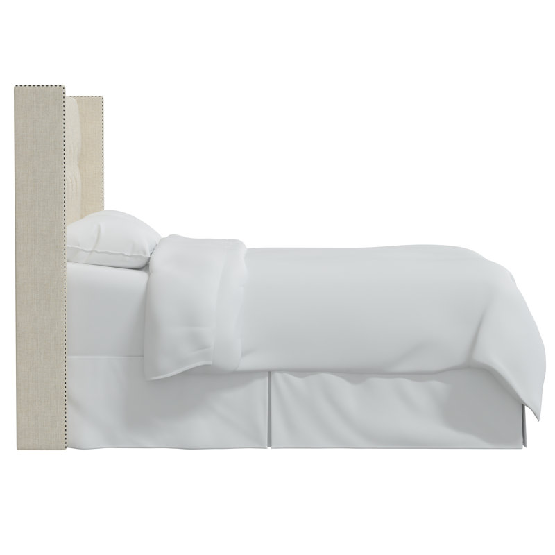 Knighten Upholstered Headboard, California King, Classic Talc Linen