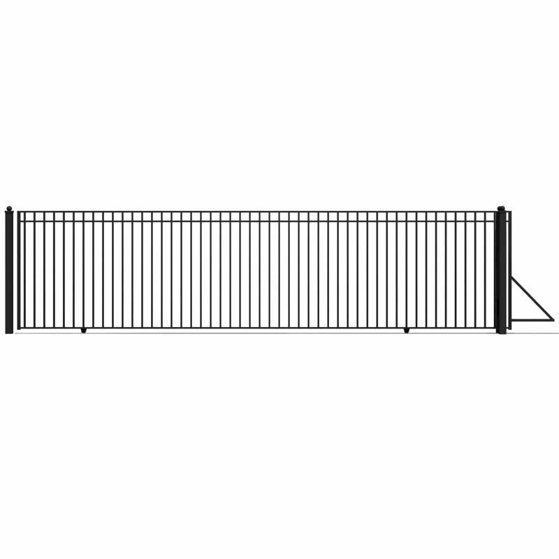 Barrière d'allée coulissante simple H 6 pi H Madrid, H 72,8 po x l 298,4 po x P 2,3 po