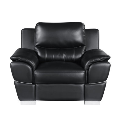 Chaise en cuir véritable