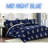 Ensemble d'édredon en coton pima bleu marine 10 pièces-853776421