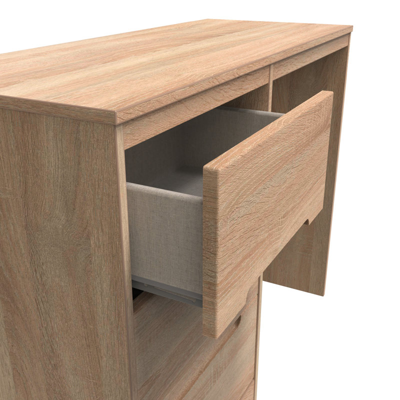 Fully Assembled Grety Dressing Table, Bardolino Oak