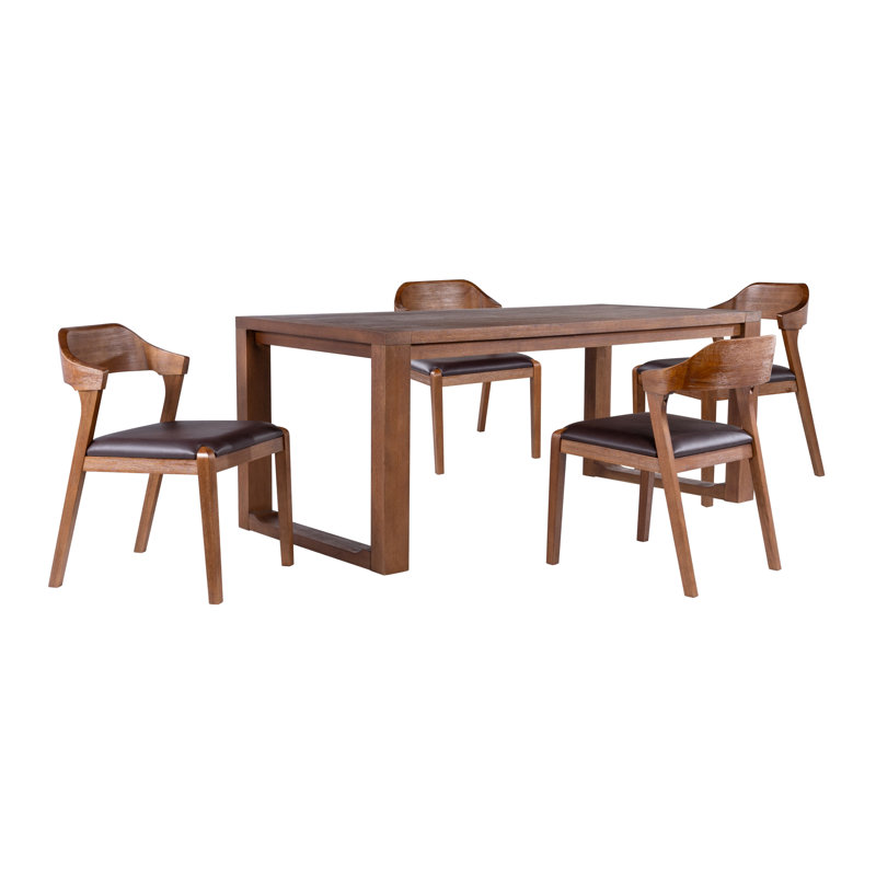 Hintze Drop Leaf Solid Wood Dining Set