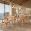 Ensemble repas 5 pièces Bristol avec chaises sculptées Bristol-356602451-445085154