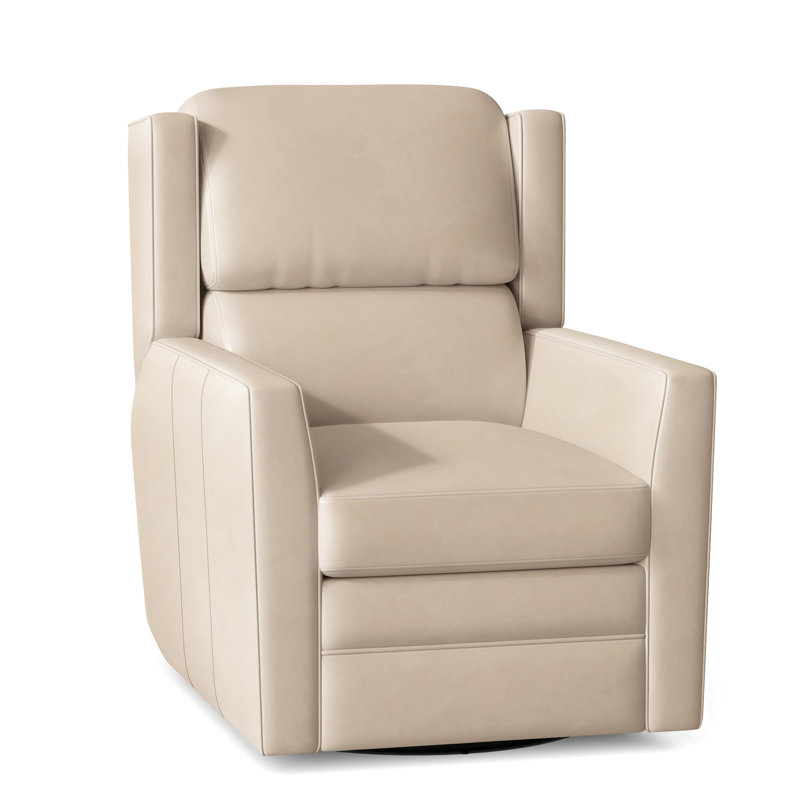 Samuel Recliner, Corinthian Cherry Genuine Leather, Power