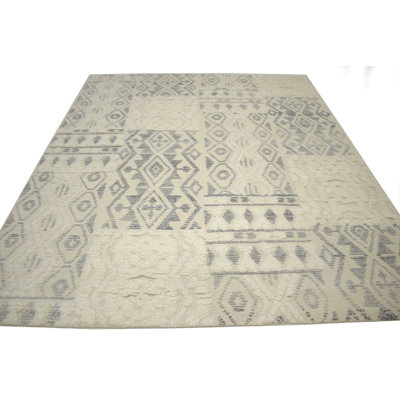 Tapis géométrique noué à la main Swannanoa
