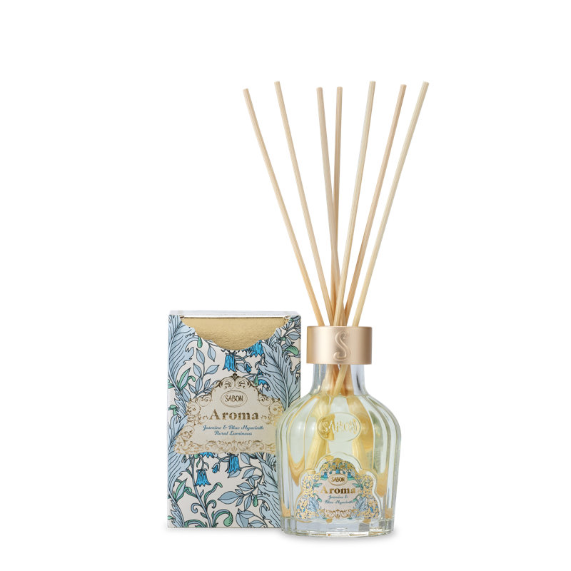 Diffuseur à roseaux AROMA 100 ml, H 4,33 po x l 1,97 po x P 1,97 po, Jasmine / jacinthe bleue, Jasmine / jacinthe bleue