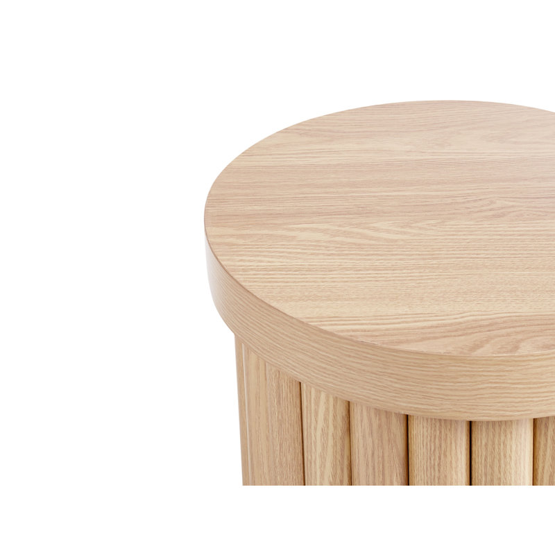 Wood-like Light Brown Side Table