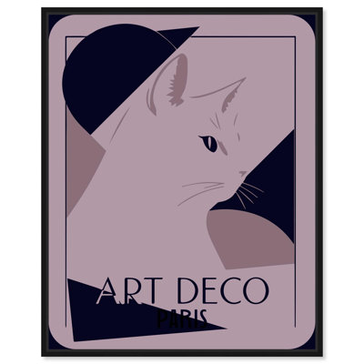 Toile de chat déco par Art Remedy