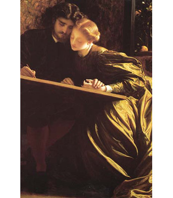 Reproduction d’art sans cadre the painter de honeymoon par frederick leighton