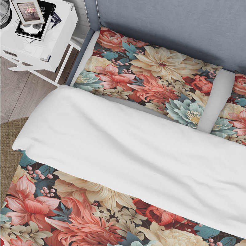 Ensemble de housse de couette Nakylah, Housse de couette pour très grand lit et 2 très