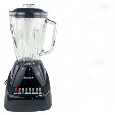 10 Speed Glass Blender, 1.5 L Jar, 400 W, Black