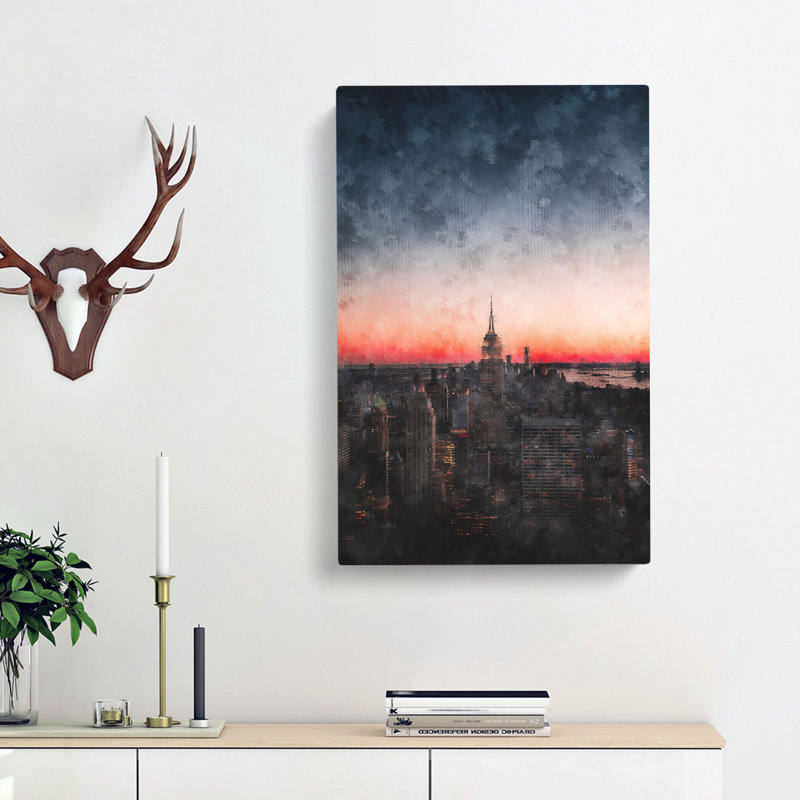 The Empire Stae In New York - Wrapped Canvas, 91cm H x 60cm W x 3cm D