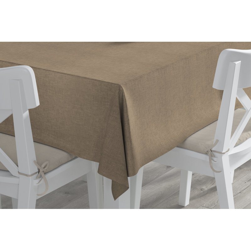 Nappe ronde en polyester Vallejos, 104 po x 60 po, oblong, Lin