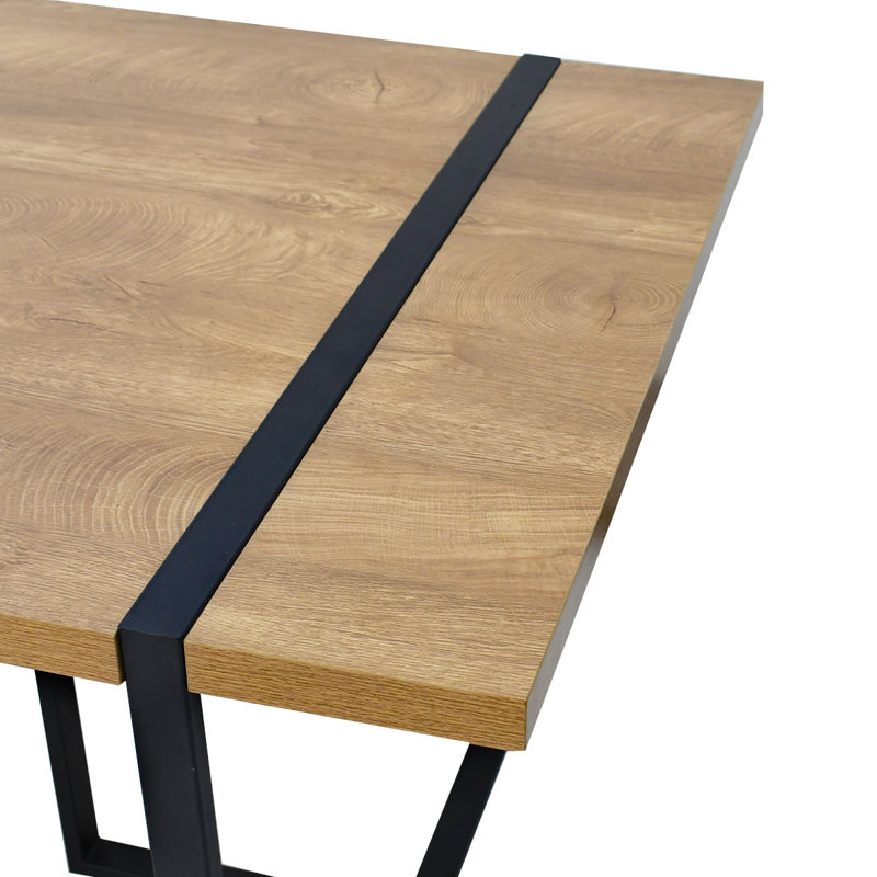 Ensemble de salle à manger rectangulaire pour 8 personnes avec chaises rembourrées l 78,7 po, Beige