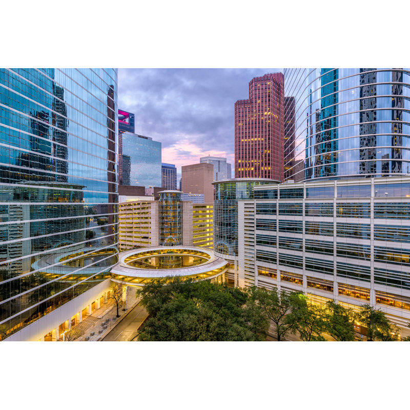 Houston, Texas, États-Unis - Photographie sur toile tendue, H 20 po x l 30 po