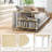 17 Storeys 360° Rotatable Sofa Side Table L-shaped Laptop Desk Snack Table Withshelf Patented-1934654470