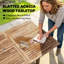 Rectangular Acacia Extendable Outdoor Dining Table With Umbrella Hole , 180cm cm W 95cm cm D