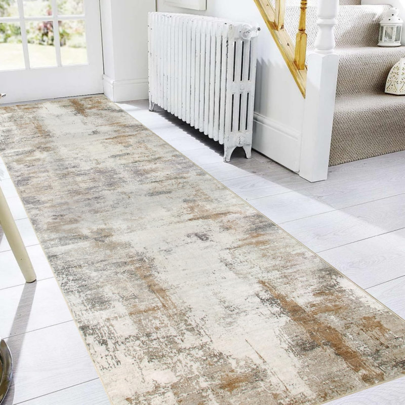 Abstract Faux Fur 60cm X 300cm Area Rug
