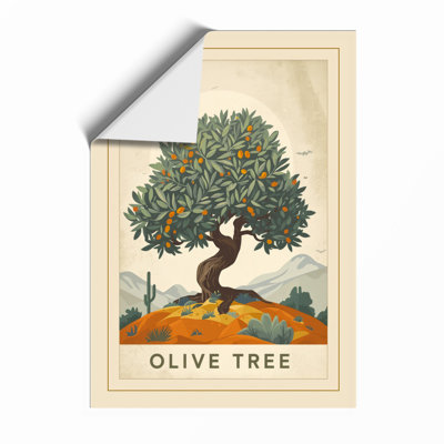 Olive Tree Botanical - Framed Print
