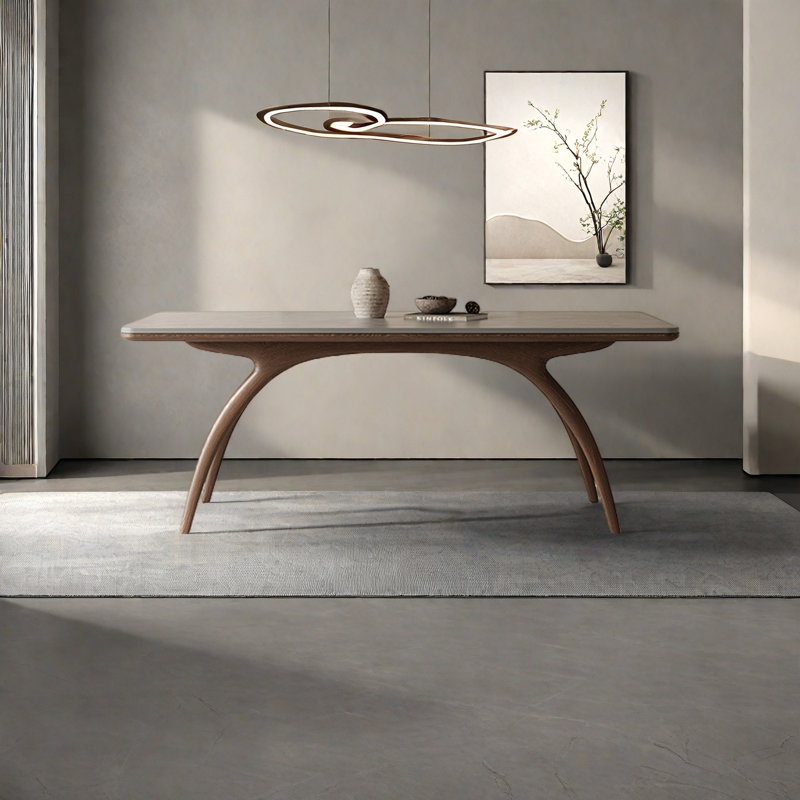 Table de salle à manger double couche, 29.5"H x 55.1"L x 31.4"W