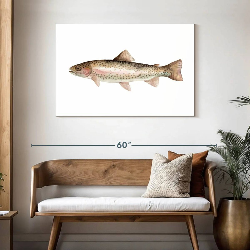 Rainbow Trout, 30" H x 45" W