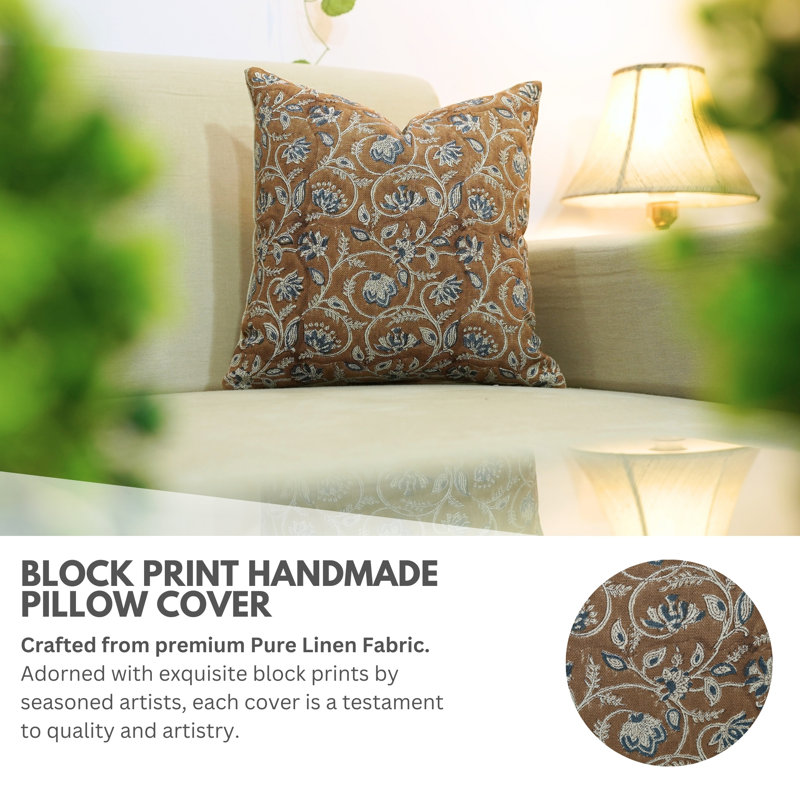 Linen Pillow Cover, 24" x 24"