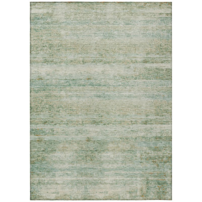 Machine Washable Indoor/Outdoor Colman ACN2154 Striped Rug