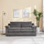 Canapé 74 po en velours côtelé 74 po Cloud, fauteuils modernes et confortables, canapé 2 places pour le salon, la chambre à coucher et les petits espaces, gris