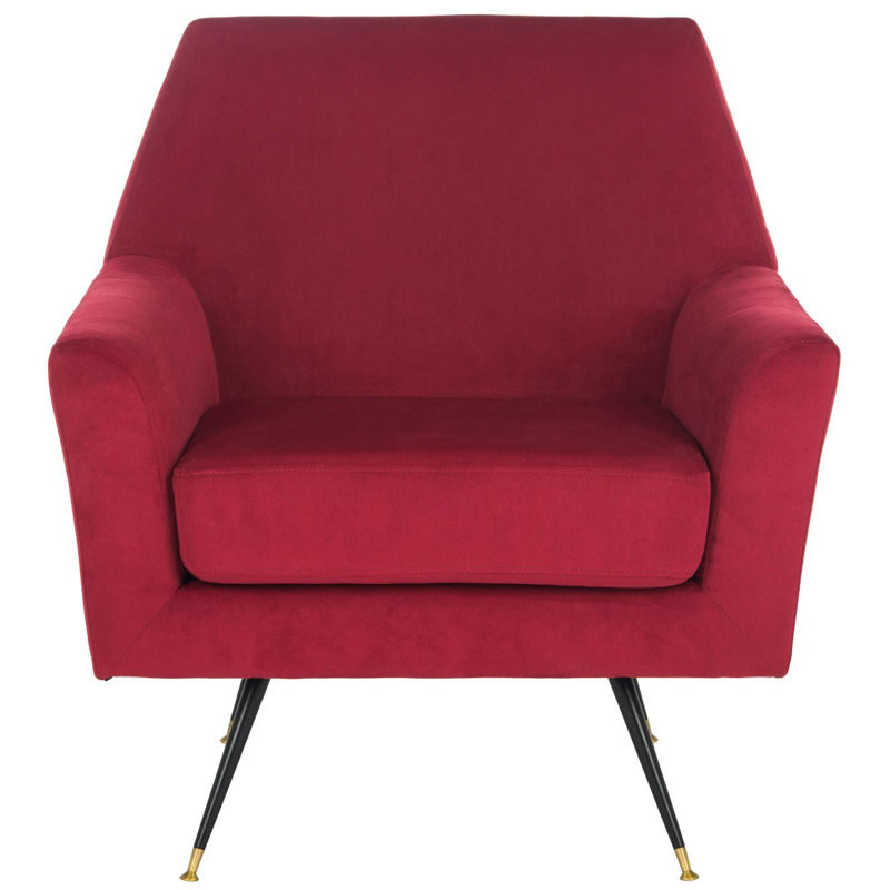 Fauteuil en velours l 32 po Schumacher, Velours marron