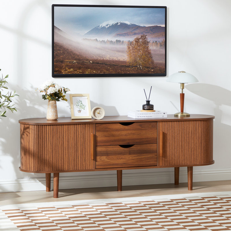 63'' W Storage Credenza, Walnut