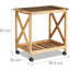 Swinehart Solid Wood Kitchen Cart