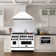 ZLINE Autograph Edition 48 in. Stainless Steel Range Hood W/ White Matte Shell & Matte Black Handle