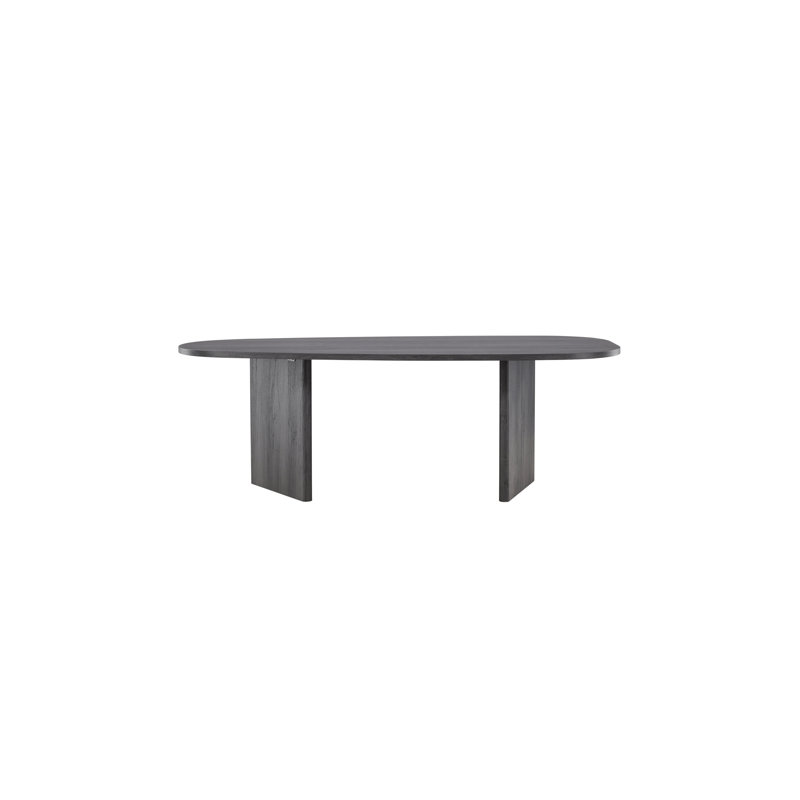 Damla Oval Dining Table, Black